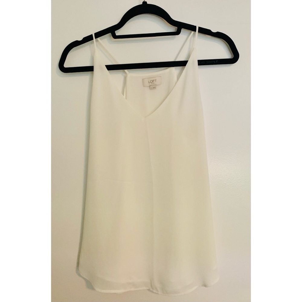 LOFT V-neck Racerback tank LIKE NEW